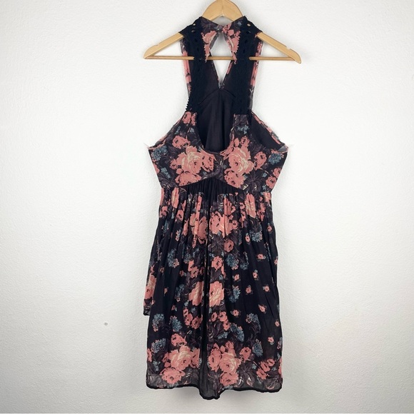 Free People Women's Black and Pink Dress L - Picture 9 of 10
